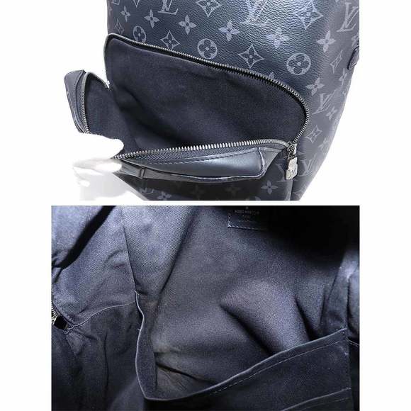 Louis Vuitton Monogram Eclipse Apollo Backpack Rucksack Black - Picture 7 of 8
